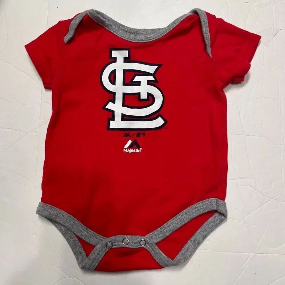 Majestic Saint Louis Cardinals Bodysuit   Boys Size 6/9 Months